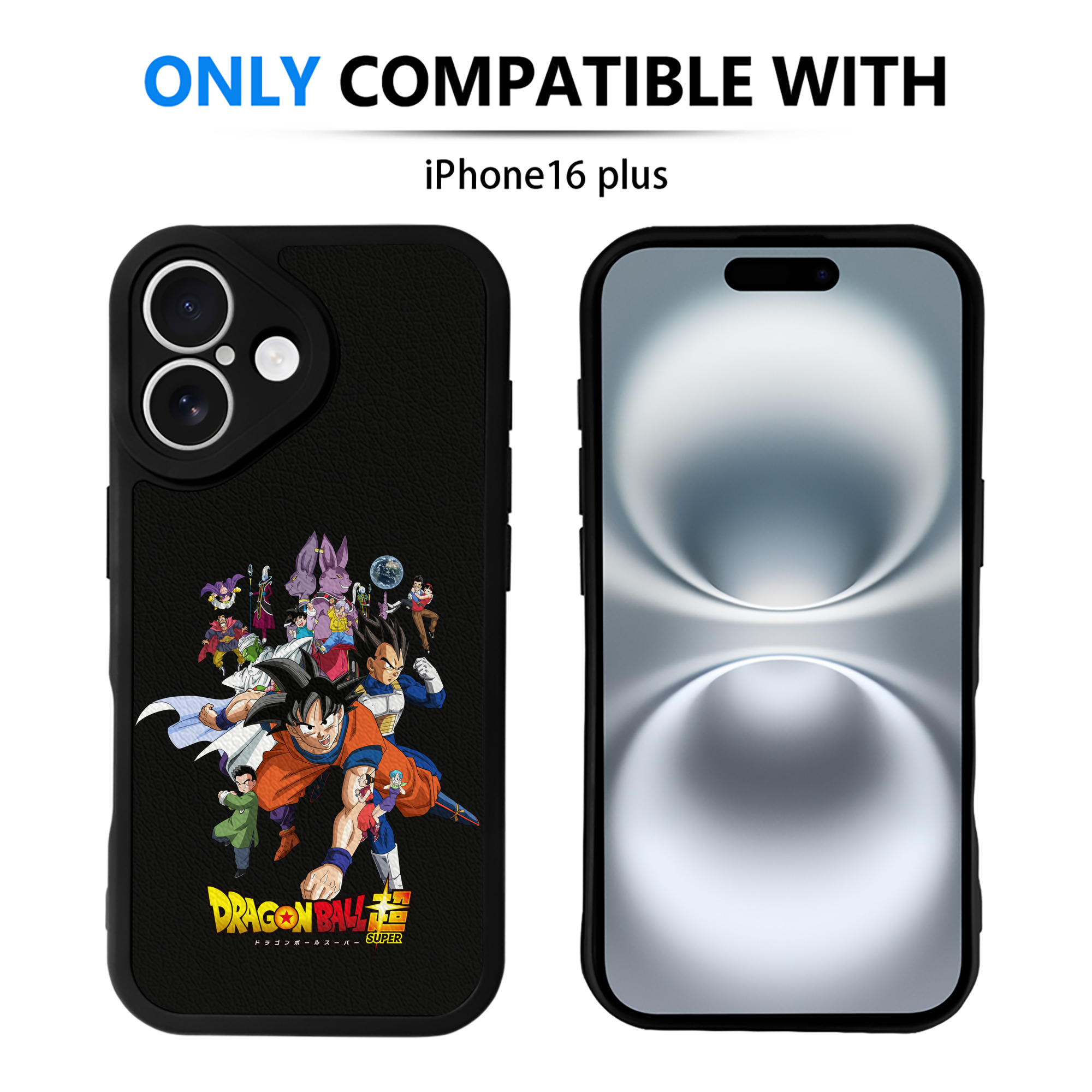 （画像用） ドラゴンボール DRAGON BALL 【iPhone 16シリーズ対応】シリコンスマホケース（レザー調） 材質：シリコン